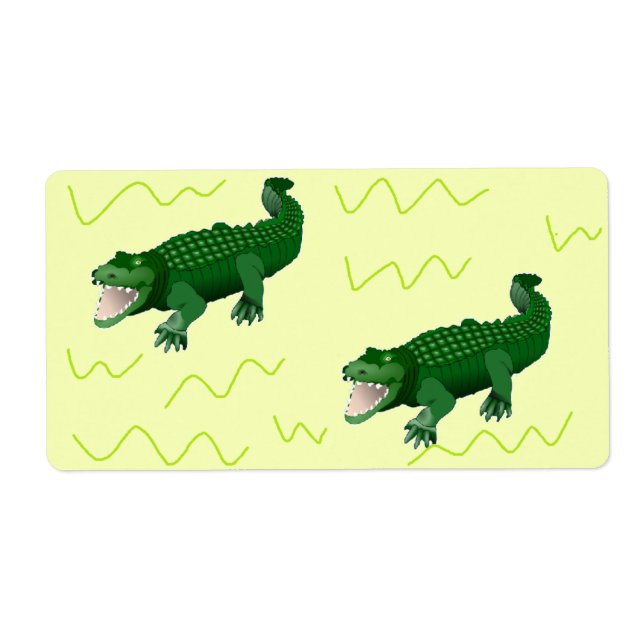 Alligator auf gelb (Vorne)