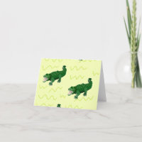 Alligator auf gelb