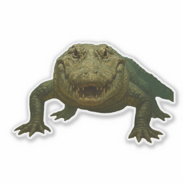 Alligator-Aufkleber Aufkleber (Vorderseite)