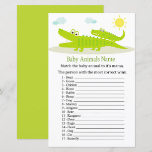 Alligator Baby Animes Name Game