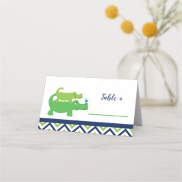 Alligator Baby shower ou Anniversaire Cartes