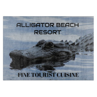 Alligator Beach Resort Glass Schneidebrett