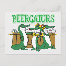 Alligator Beer Bar Postkarte