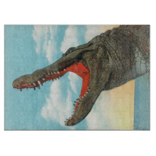 Alligator-Biss-Schneidbrett 15"x11" Schneidebrett