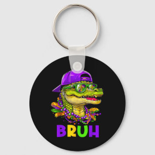 Alligator Bruh Mardi Gras Costume Carnival Teens B Schlüsselanhänger