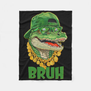 Alligator Bruh St. Patrick's Day Kostüm Teenager J Fleecedecke