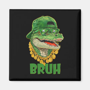 Alligator Bruh St. Patrick's Day Kostüm Teenager J Magnet