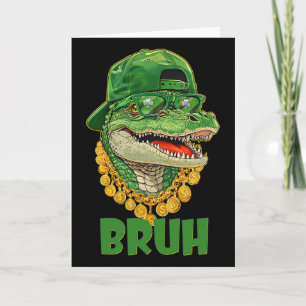 Alligator Bruh St Patricks Day Kostüm Teenager Jun Karte
