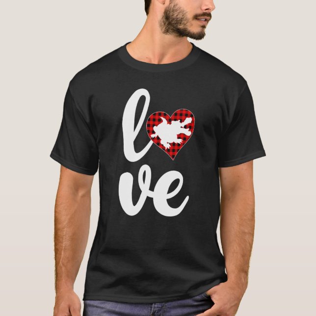 Alligator Buffalo Karierte Liebe Alligator Valenti T-Shirt (Vorderseite)
