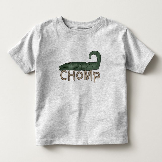 Alligator Chomp Kleinkind T-shirt (Vorderseite)