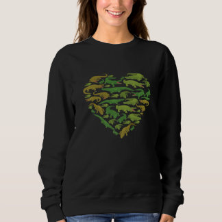 Alligator Crocodile Gator Animal Heart Men Women K Sweatshirt