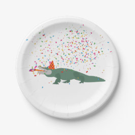 Alligator Crocodile - Tiere mit Party Pappteller