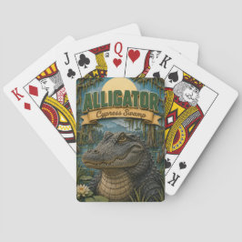 Alligator Cypress Sumpf POPCUT Spielkarten