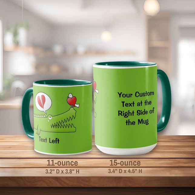 Alligator dans Love Mug (Créateur téléchargé)