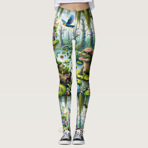Alligator Fantasy Sumamp Thunder_Cove Leggings