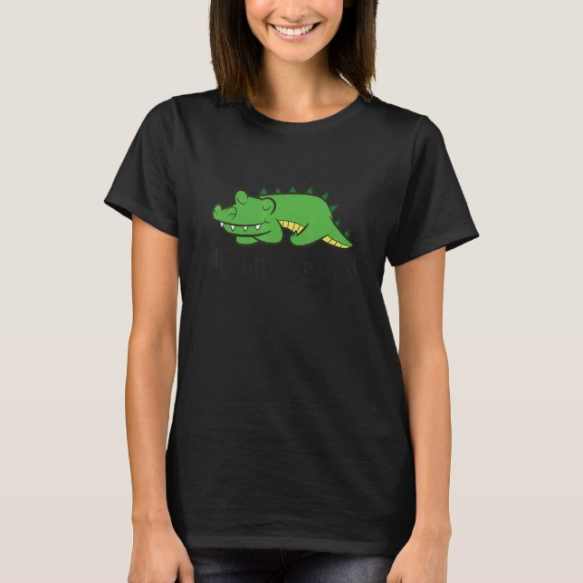 Alligator Favorite Sleep  Alligator Pajama T-Shirt (Vorderseite)