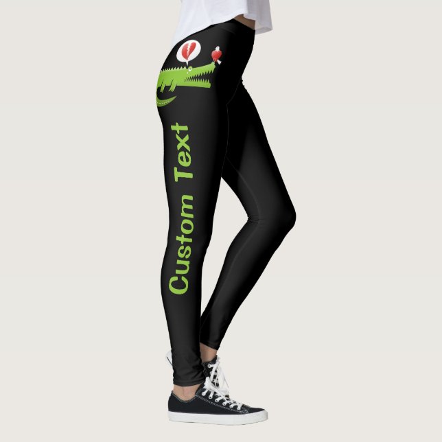 Alligator für Leggings in der Liebe (Rechts)
