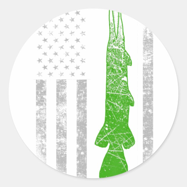 Alligator Gar Flag - Alligator Gar Fishing Runder Aufkleber (Vorderseite)