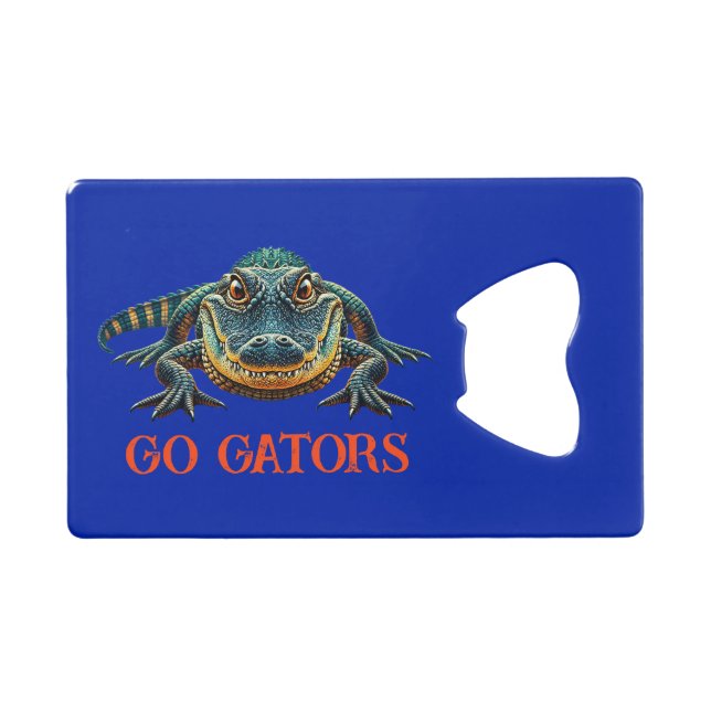 Alligator - Go Gators Geldbeutel Flaschenöffner (Vorderseite (Horizontal))