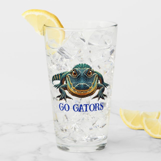 Alligator - Go Gators Glas (Vorderseite Ice)