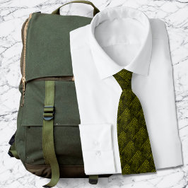 Alligator Gold Imitate Leder ・ doppelseitig Krawatte