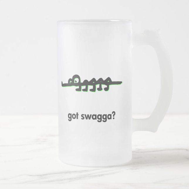 Alligator got swagga mattglas bierglas (Rechts)