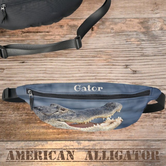 Alligator Grinning Gator Fotografie Bauchtasche (Von Creator hochgeladen)