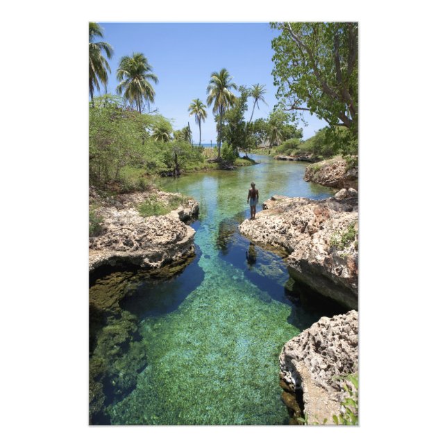 Alligator Hole, Black River Town, Jamaika Fotodruck (Vorne)