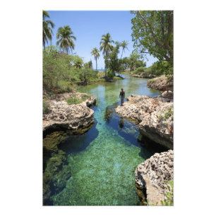 Alligator Hole, Black River Town, Jamaika Fotodruck