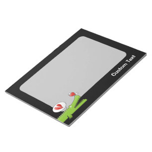 Alligator im Liebe Notepad Notizblock