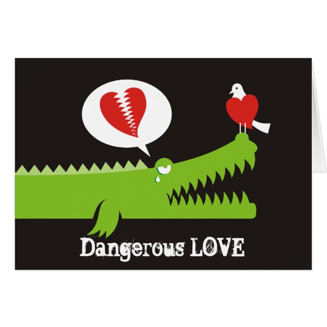 Alligator in der Liebe (Vorderseite (Horizontal))