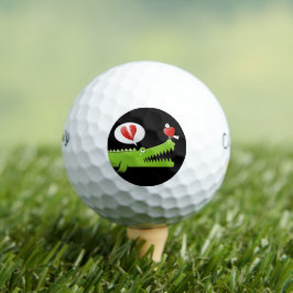 Alligator in der Liebe Golfball