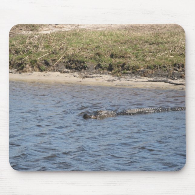 Alligator in der Wasserrutsche Mousepad (Vorne)