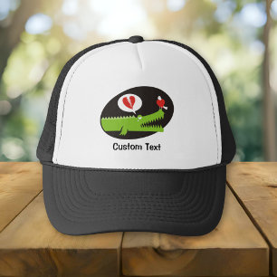 Alligator in Liebe Trucker Hat Truckerkappe