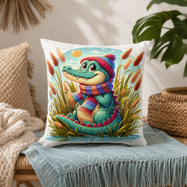 Alligator-Inspiriert Pillow Kissen