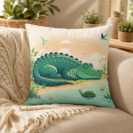 Alligator-Inspiriert Pillow Kissen
