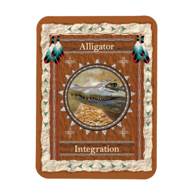 Alligator-Integration - Vinyl Flexi Magnet (Vertikal)