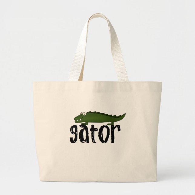 Alligator Jumbo Stoffbeutel (Vorne)
