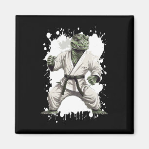 Alligator Karate Animal Fighter Judo Magnet