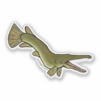 Alligator-Knochenhecht-Vinyl-Aufkleber Aufkleber