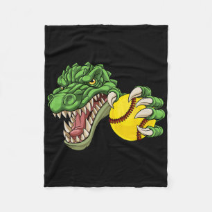 Alligator Krokodil Dinosaurier Softll Charakter Fleecedecke