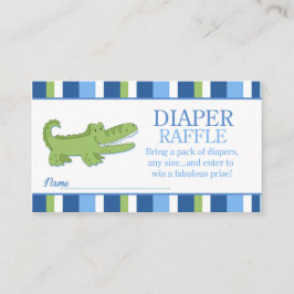 Alligator / Krokodile Babydusche Windelwindelwinde Begleitkarte