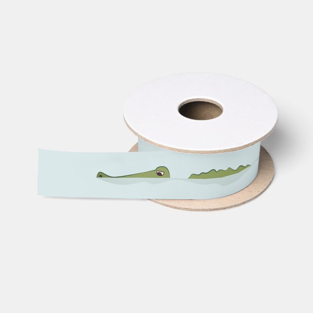 Alligator (Naturszene) Satinband (Spule)