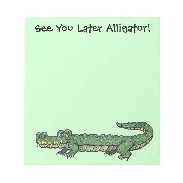 Alligator Note Pad Notizblock (Vorderseite)