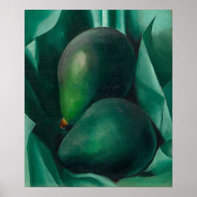 Alligator Pears um 1923 von Georgia O'Keeffe Poster (Vorne)