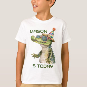 Alligator personnalisé Anniversaire T-shirt Wild P