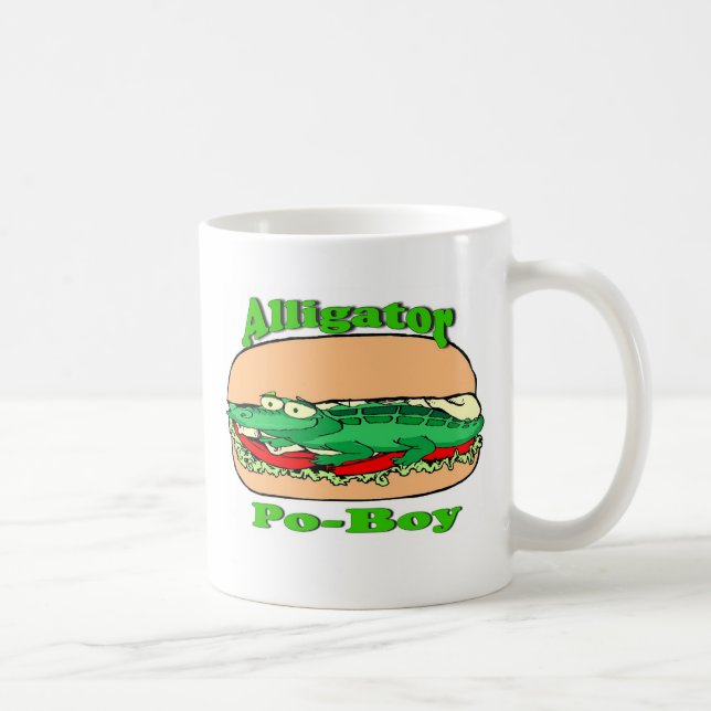 Alligator Po-Boy Kaffeetasse (Rechts)