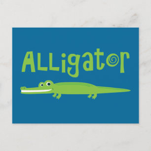 Alligator Postkarte