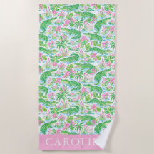 Alligator Preppy Palm Beach Musterdruck