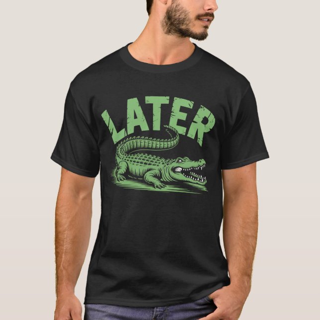 Alligator Puffer Spater Gator T-Shirt (Vorderseite)